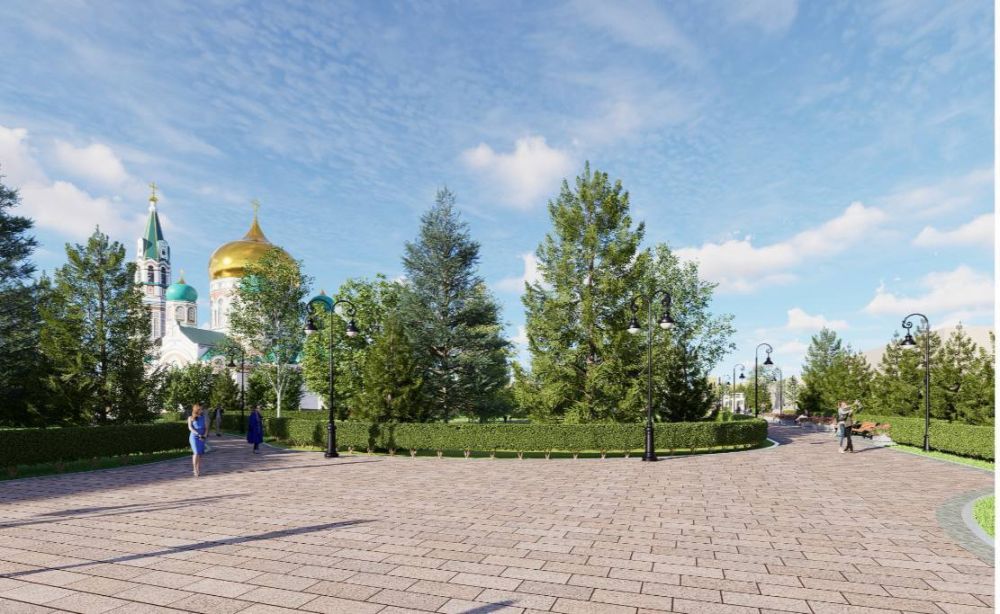 Омичам показали проекты благоустройства ключевых общественных пространств региона