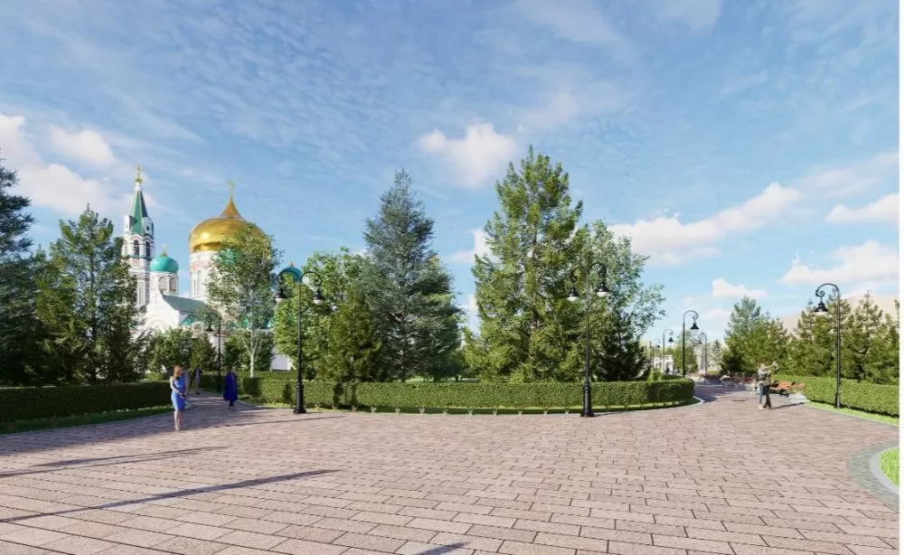 Омичам показали проекты благоустройства ключевых общественных пространств региона
