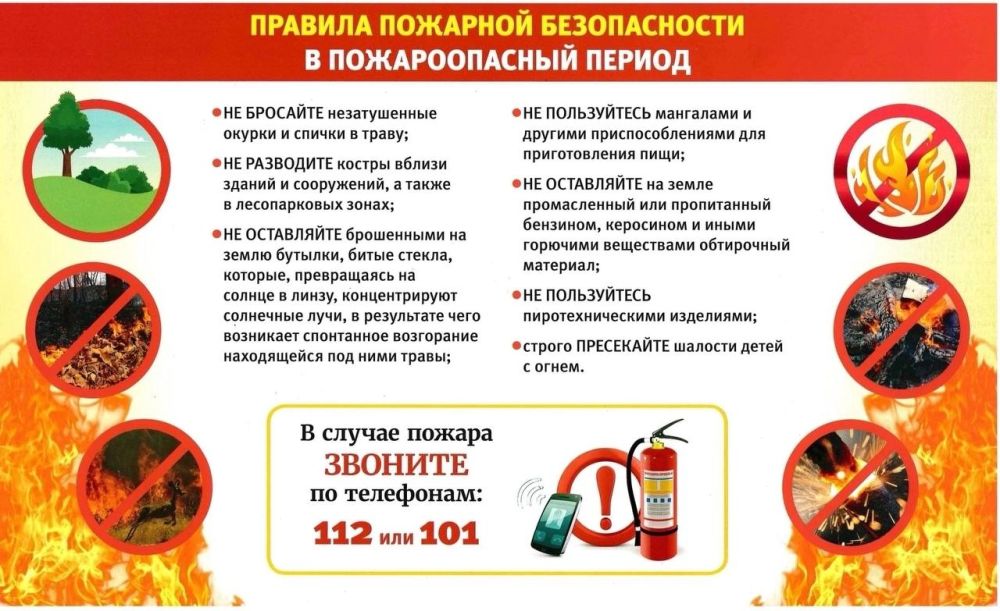 Любое возгорание или пожар — это прямая угроза жизни и здоровью человека