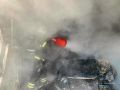 #пожарызасутки.   26 октября в 16:22 В Омске на 2-й Барнаульской в гаражном кооперативе горели гараж и автомобиль внутри