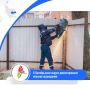В Октябрьском округе демонтировали опасное ограждение