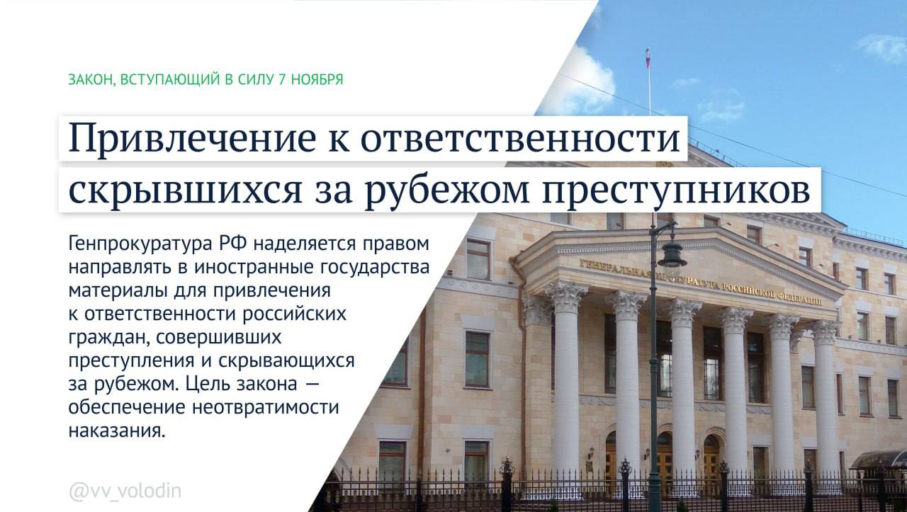 Законы, вступающие в силу в ноябре 2025 года Законы, вступающие в силу в ноябре 2025 года