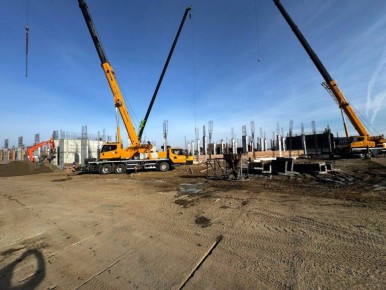 В Одесском районе продолжается строительство новой школы