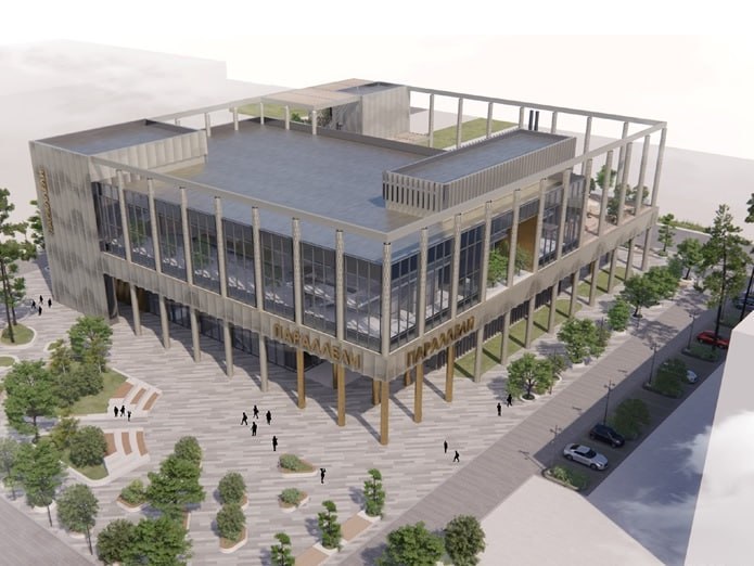 На пустыре за ТК «Континент» построят банный комплекс с открытым бассейном на третьем этаже