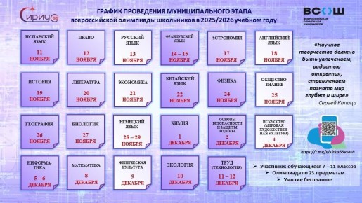 С 11 ноября стартует муниципальный этап всероссийской олимпиады школьников в Омской области
