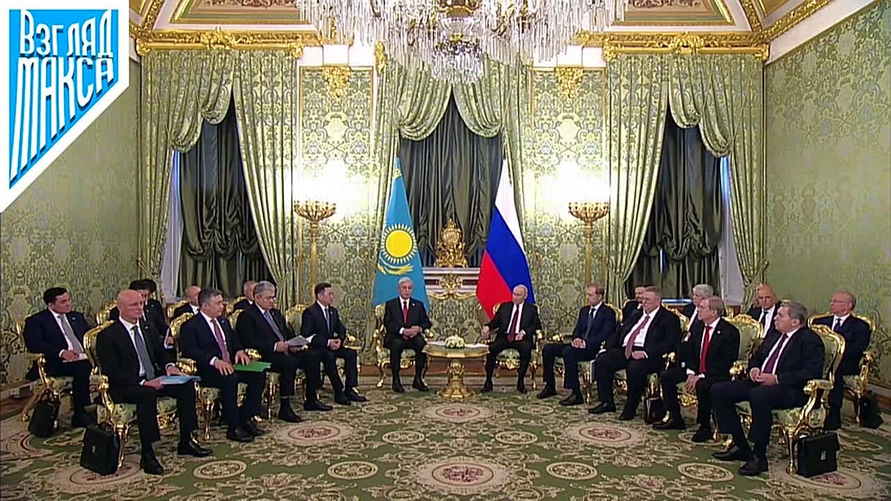 Во второй день государственного визита Президента Казахстана в Россию в Кремле проходят переговоры Владимира Путина с Касым-Жомартом Токаевым