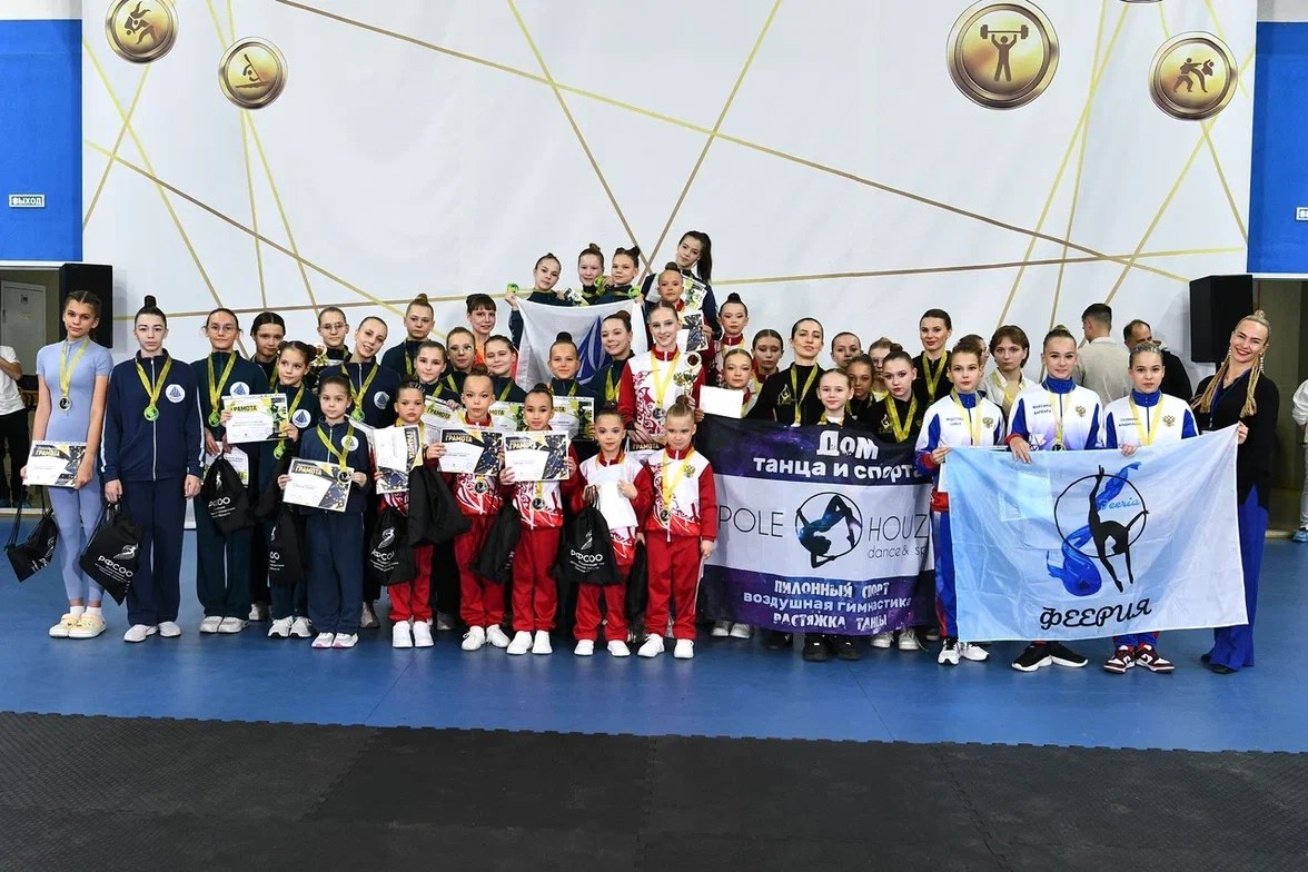 В Омске разыграли медали областных стартов по воздушной гимнастике