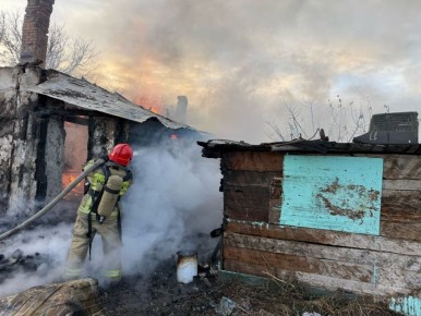 #пожарызасутки. 14 ноября в 15:11 В деревне Большая Роща Марьяновского района горел двухквартирный дом