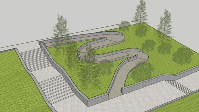 В Омске из лестницы к «Океану» предлагают сделать «кишку»