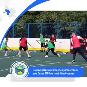 За инициативные проекты Левобережья проголосовали уже более 1100 жителей