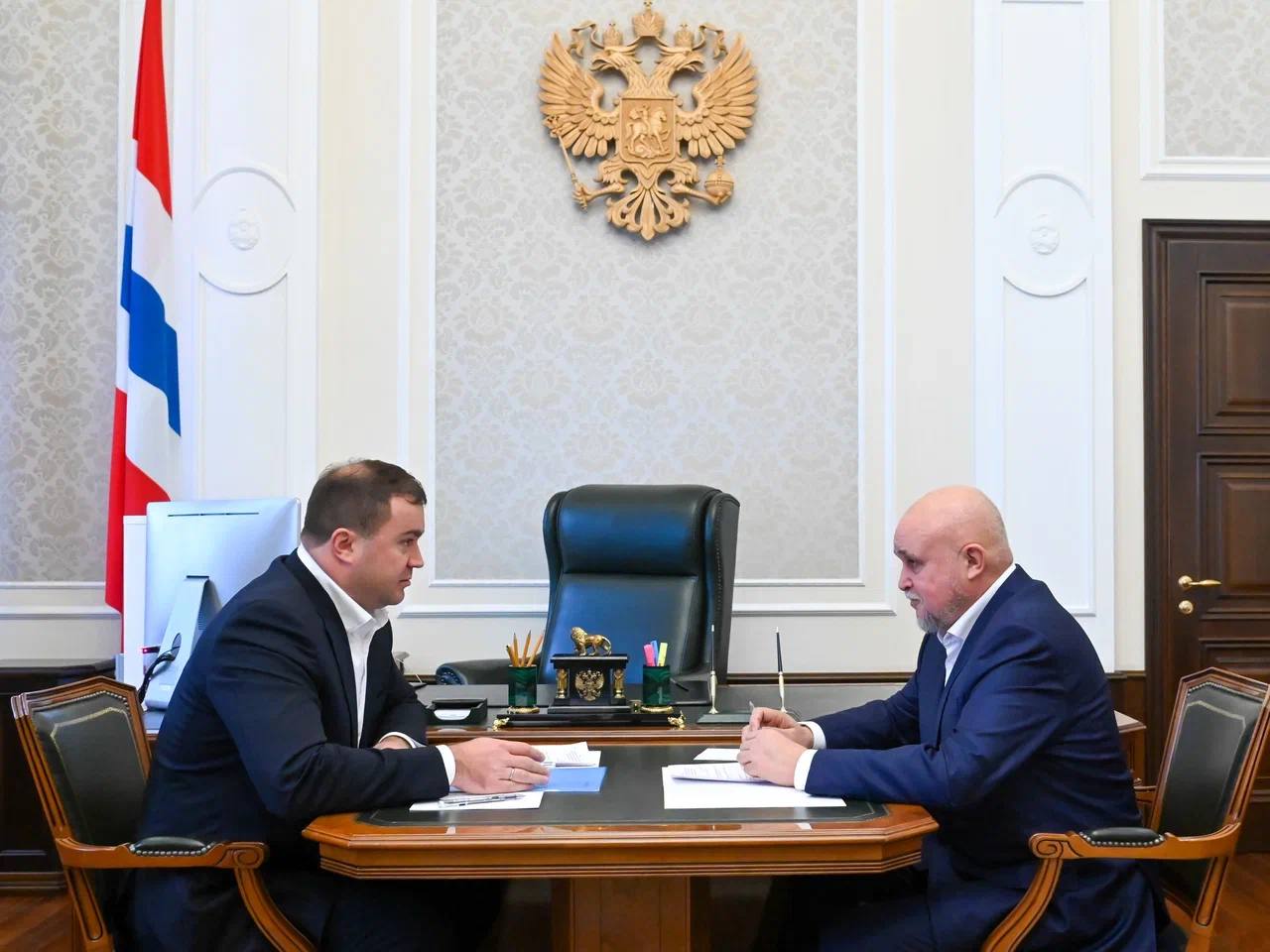 Сергей Цивилев и Виталий Хоценко обсудили работу энергокомплекса Омской области