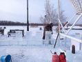 В «Омской крепости» возводят ледовый городок