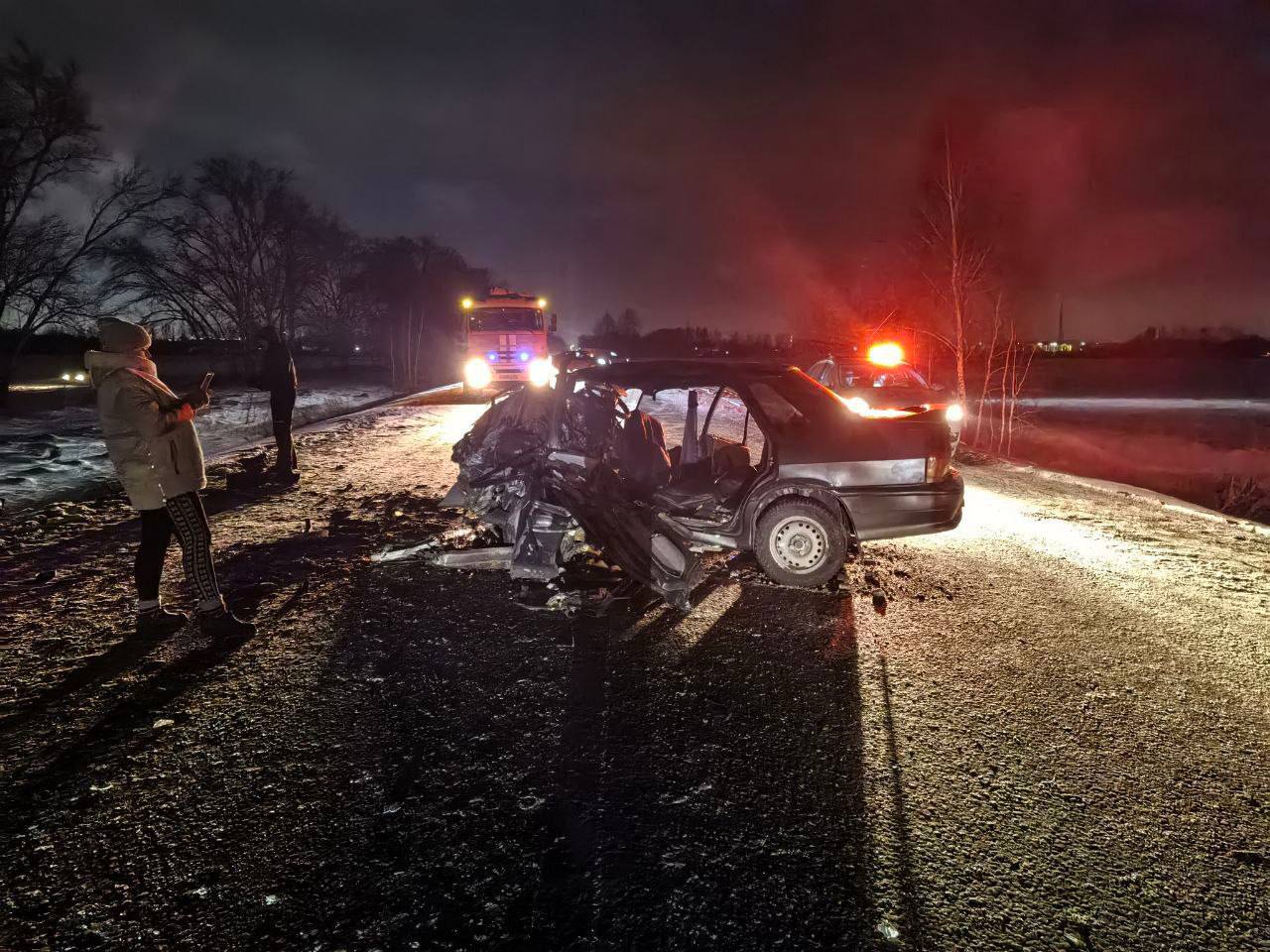 Лобовое столкновение под Омском: пострадали четыре человека