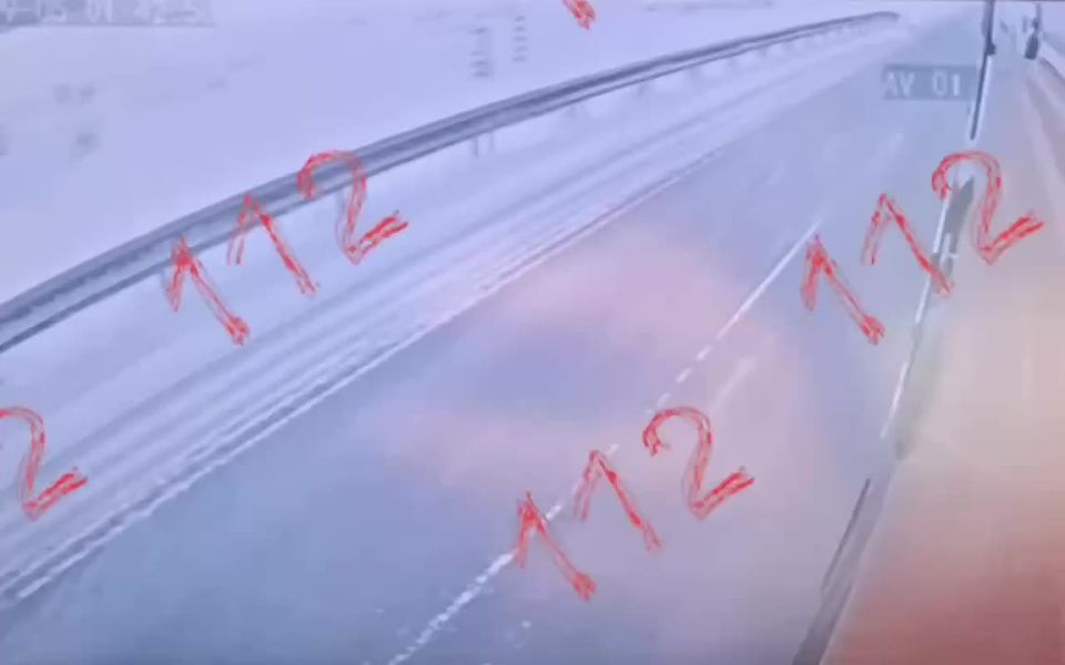 В сети появился момент аварии