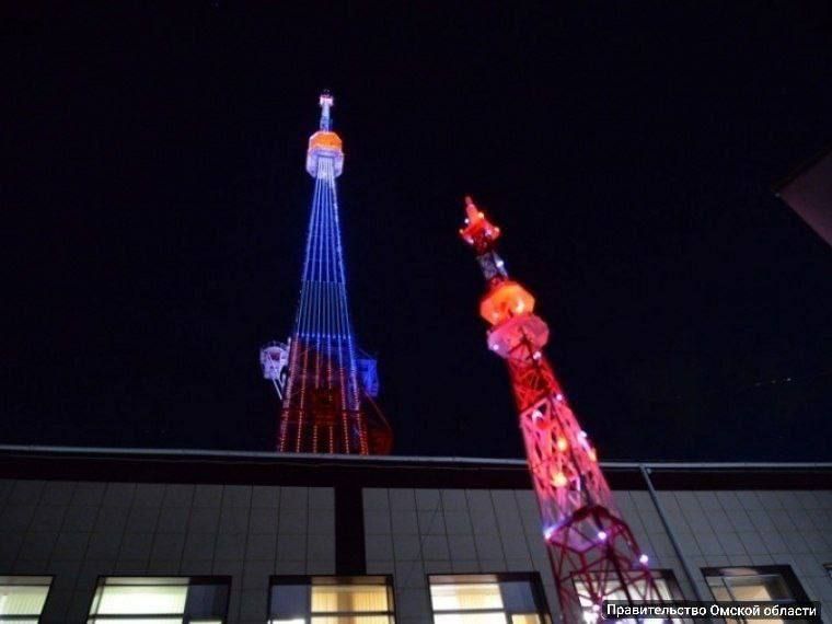 Омская телебашня запустит новогодний обратный отсчёт