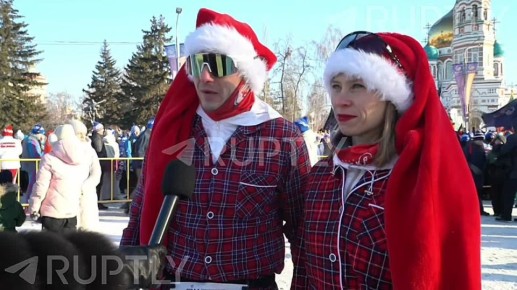 «Начать год спортивно»: в Омске прошел самый экстремальный забег в мире