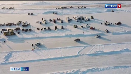Чемпионат Омской области по гонкам на льду прошёл на Жёлтом озере в Марьяновском районе