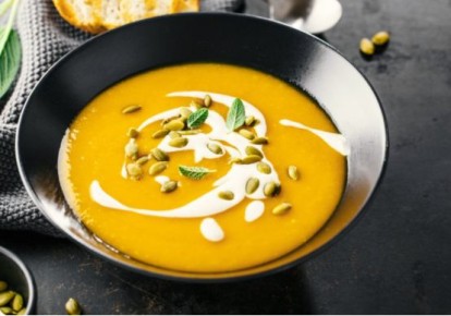 Праздничный суп с тыквой и апельсином, который согреет душу