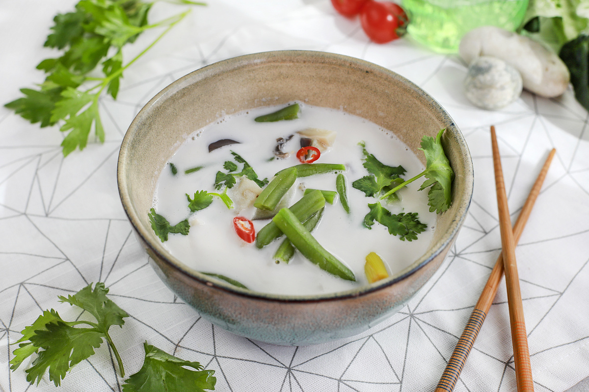 Тайский кокосовый суп: уникальный вкус и аромат