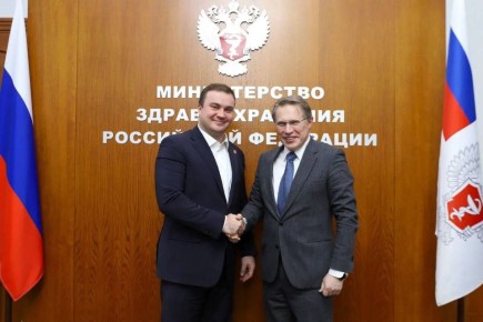 Виталий Хоценко встретился с Министром здравоохранения России Михаилом Мурашко