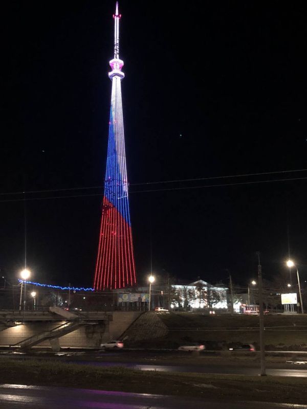Омская телебашня окрасится триколором в честь Дня защитника Отечества