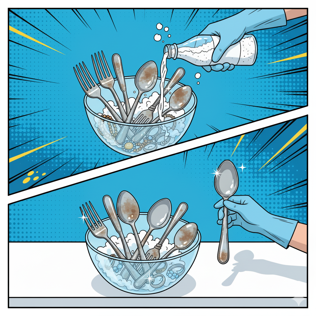 Проще простого: как вернуть блеск серебряным украшениям и столовым приборам