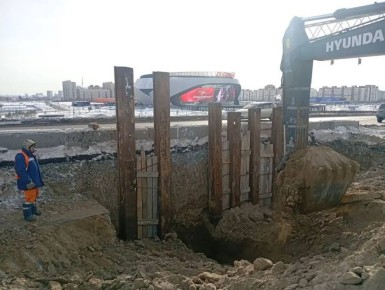 У Телецентра в Омске обустроят новую ливнёвую систему — часть работ пройдёт ночью