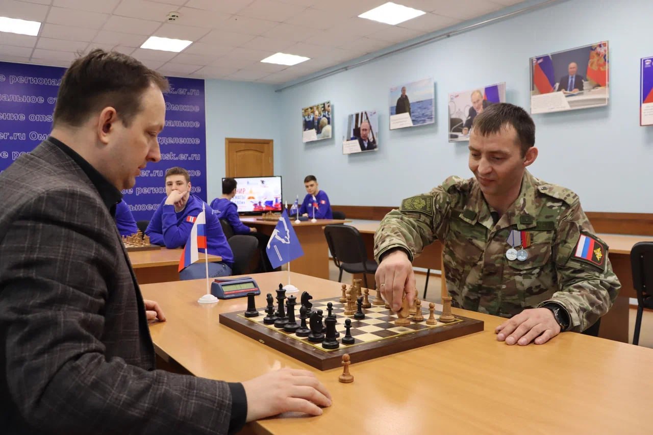 Член Общественного совета проекта «ПРОдвижения ГЕРОЕВ» Александр Сальников принял участие в шахматном турнире ко Дню защитника Отечества