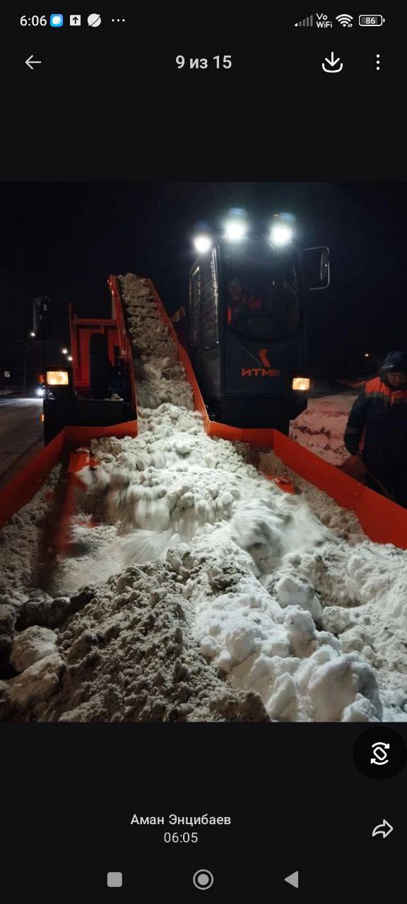 Сергей Шелест: В ночное время бригады Управления дорожного хозяйства и благоустройства вывозили снег с городских улиц и проводили обработку дорог противогололедными материалами