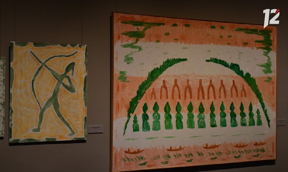 От архаики до космоса: выставка картин Геннадия Райшева «Обозревающий землю» (0+) открылась в Омске От архаики до космоса: выставка картин Геннадия Райшева «Обозревающий землю» (0+) открылась в Омске