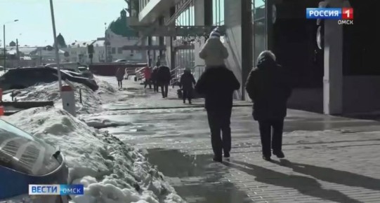 В Омск идут первые весенние дожди