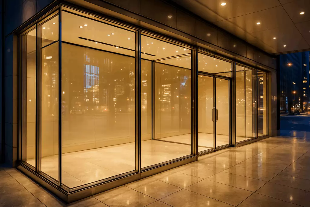 Возвращение блеска: восстановление стеклянных витрин магазинов