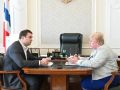 Виталий Хоценко провел встречу с уполномоченным по правам человека в Омской области Ириной Касьяновой