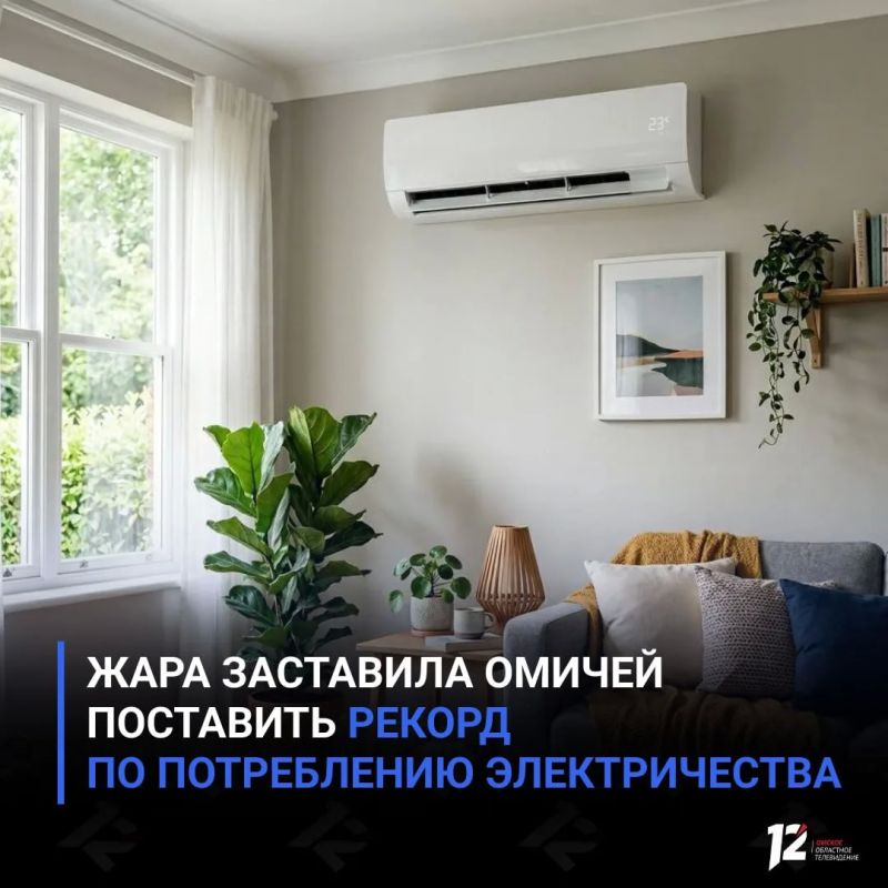 Жара заставила омичей поставить рекорд по потреблению электричества