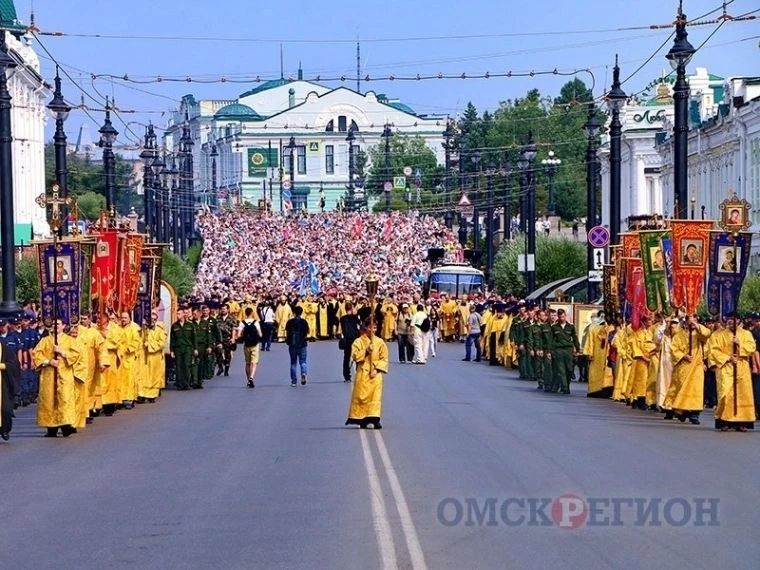 В День Крещения Руси по центру Омска пронесут чудотворный образ из Тобольска