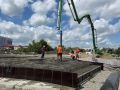 В Омске на площади Бухгольца готовят фундамент для шара «Держава»