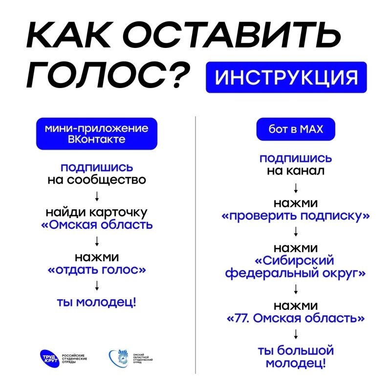 Поддержи Омскую область в голосовании за лучшее отделение РСО Поддержи Омскую область в голосовании за лучшее отделение РСО