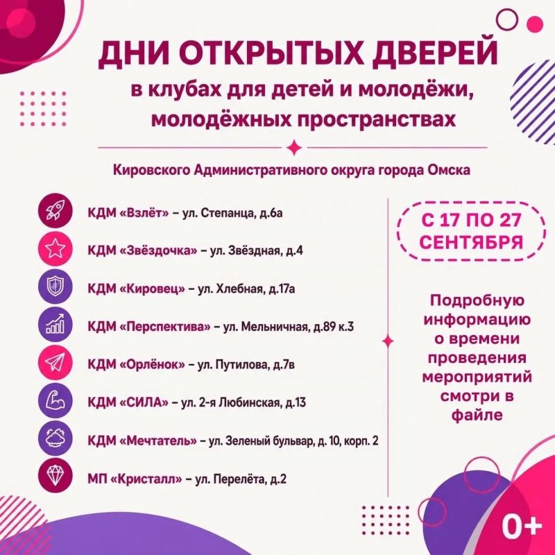 ДНИ ОТКРЫТЫХ ДВЕРЕЙ В ОМСКЕ | 17–27 СЕНТЯБРЯ ДНИ ОТКРЫТЫХ ДВЕРЕЙ В ОМСКЕ | 17–27 СЕНТЯБРЯ