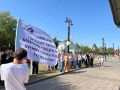 Пешеходный Любинский стал площадкой для инициатив студентов омских колледжей