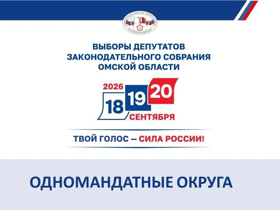 Предварительные итоги выборов в Законодательное Собрание Омской области по одномандатным округам: