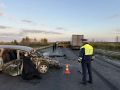 Три человека погибли в ДТП с автобусом, ехавшим в Омск