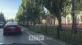 В Омске легковой автомобиль снес забор
