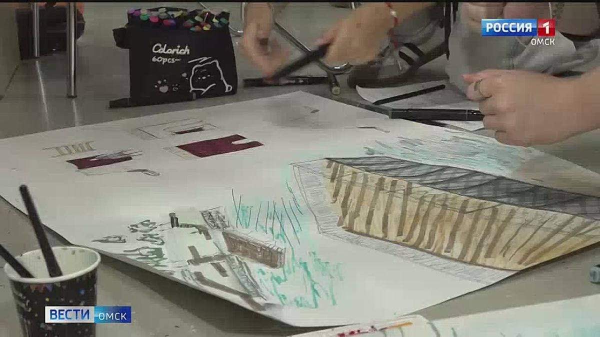 Студенты художественных направлений нарисовали Омск будущего
