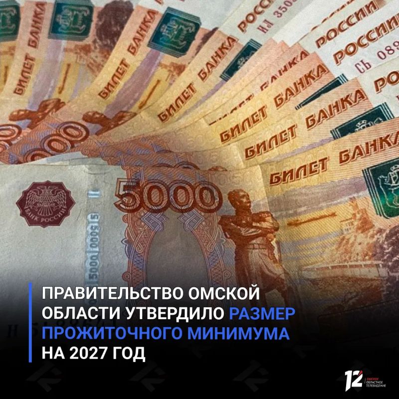 Правительство Омской области утвердило размер прожиточного минимума на 2027 год