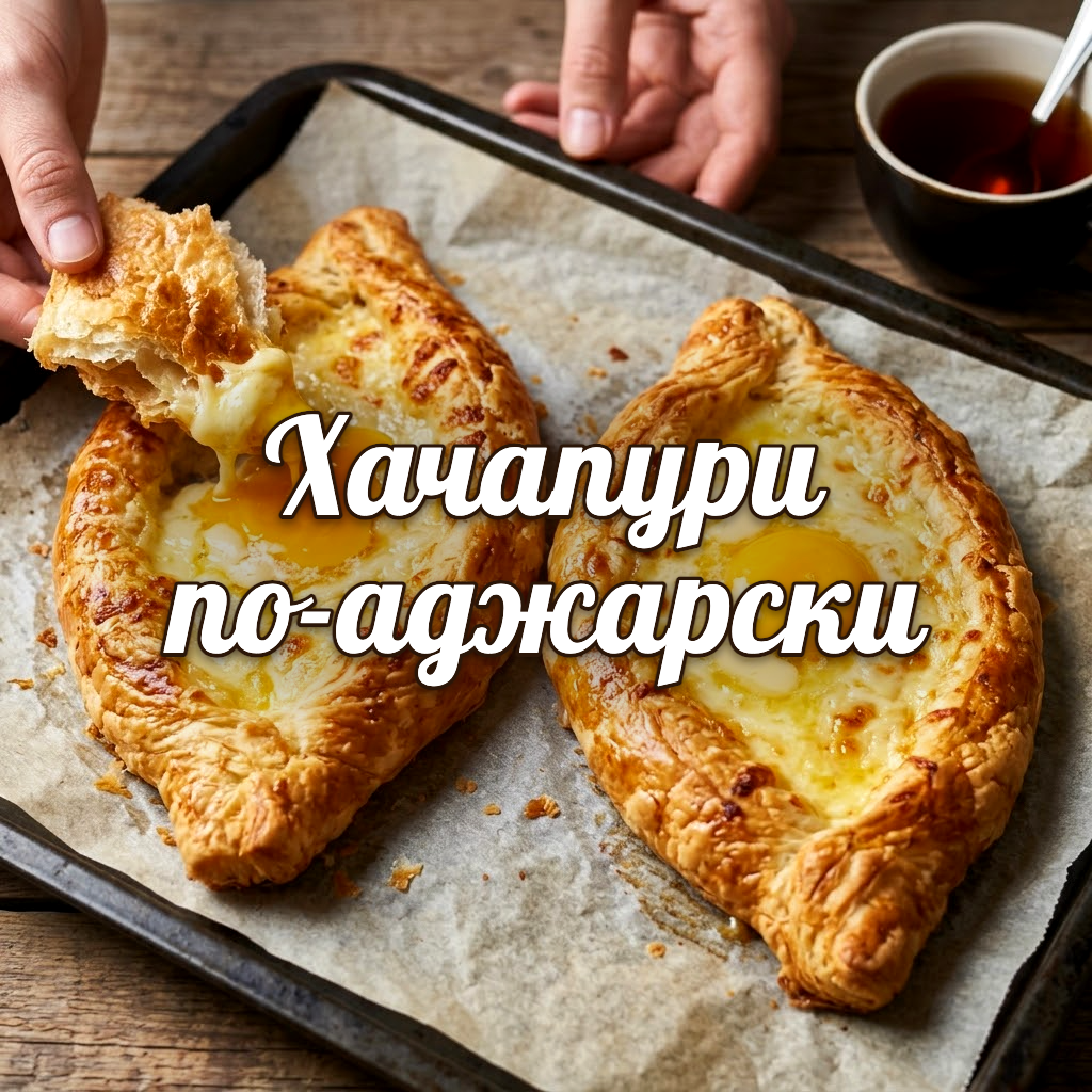Хрустящие хачапури-лодочки с жидким желтком: простой рецепт из слоёного теста